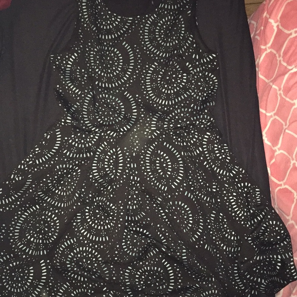 Calvin Klein black and blue dress